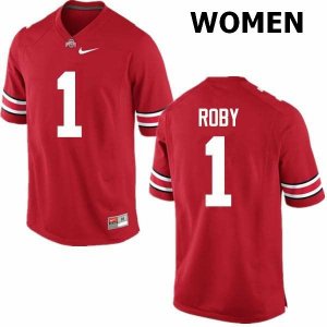NCAA Ohio State Buckeyes Women's #1 Bradley Roby Red Nike Football College Jersey FUL0745NI